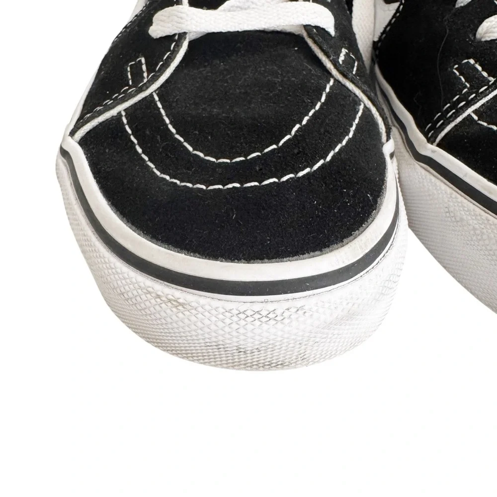 Vans Sk8 Hi Sneaker Canvas Suede Shoe Black Size Men 7 Women 8.5